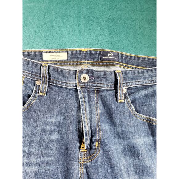 Adriano Goldschmied Jeans Size 36x36 Mens Blue Pants Stretch Protege Straight - Picture 6 of 13